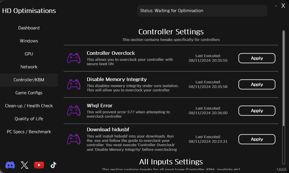 Controller / KBM Section