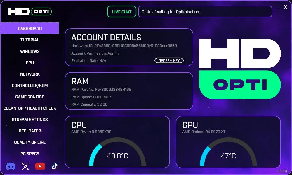App Dashboard