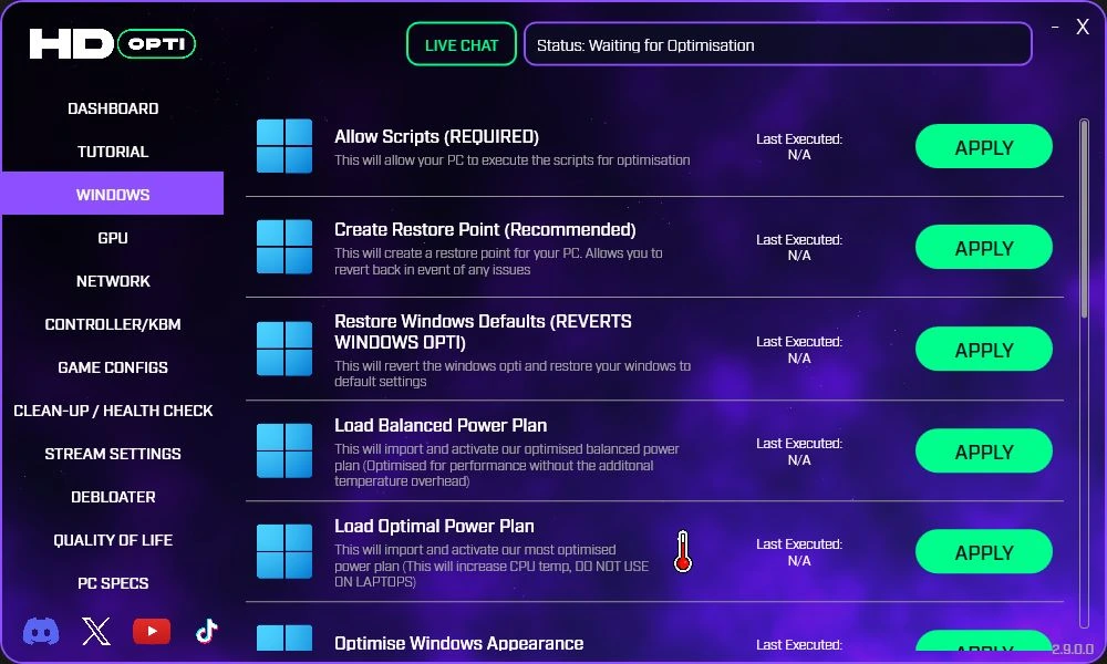 Windows Section