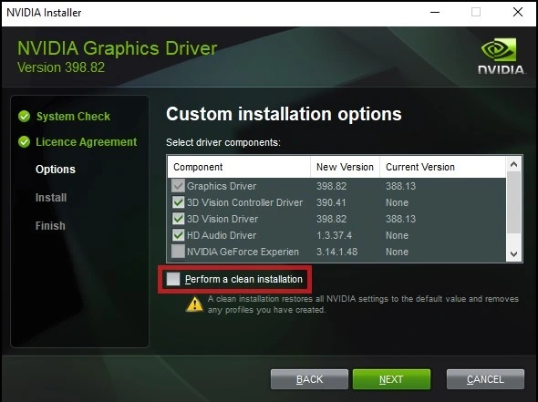 NVIDIA Manual Clean Install
