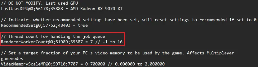 Renderer Count Config
