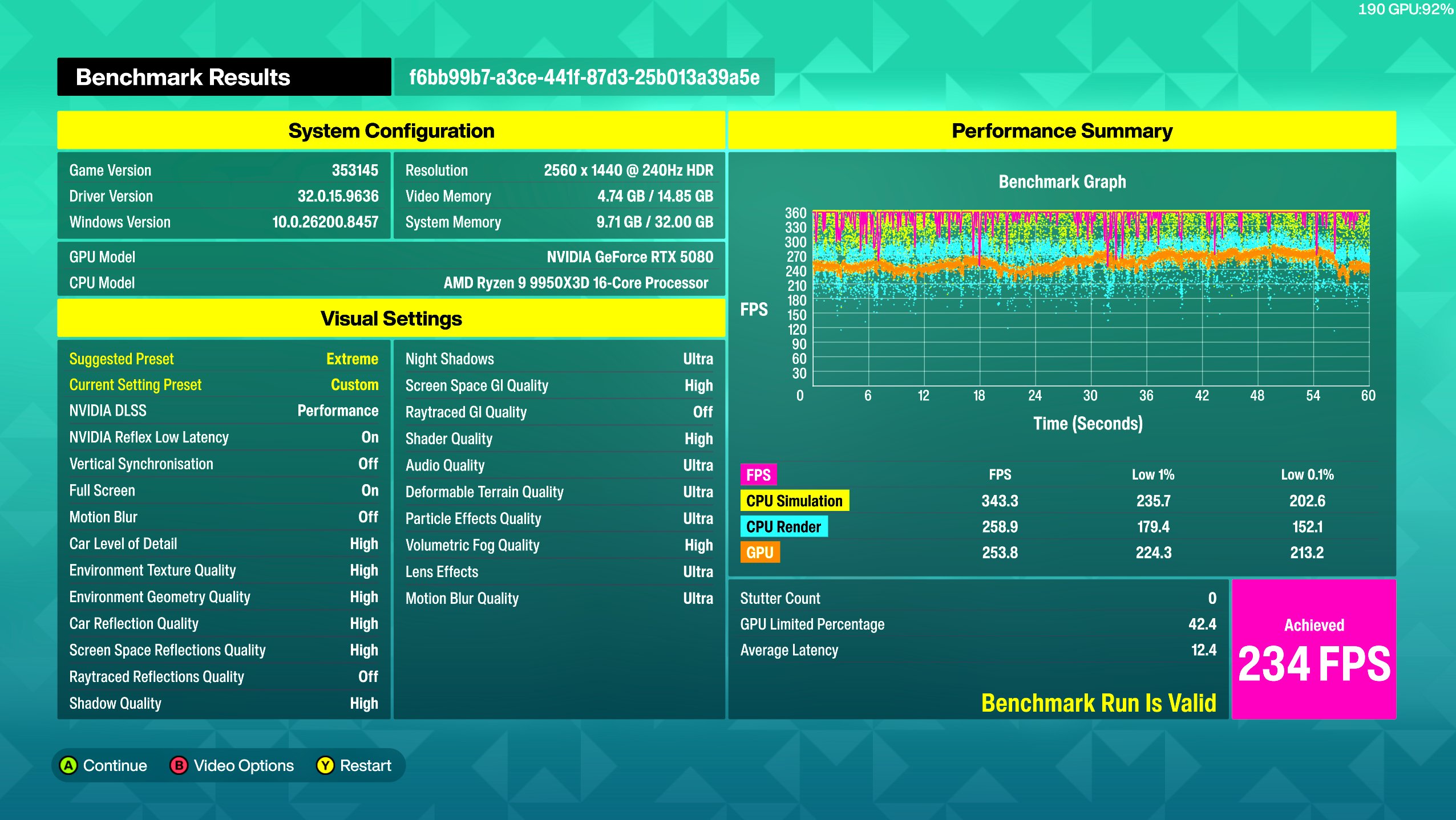 Forza Horizon 6 lighting materials and miscellaneous graphics settings